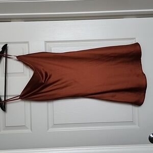 Burnt Orange Slip Dress Hollister Size M
